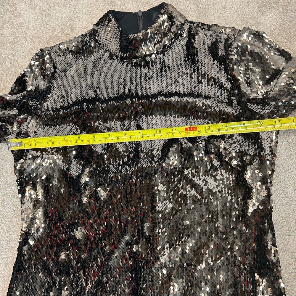Ted Baker Womens Brookly Sequined Long Cocktail and Party Dress US 6 dark brown - Picture 9 of 15